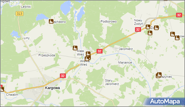 mapa Kopanica gmina Siedlec, Kopanica gmina Siedlec na mapie Targeo