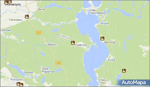 mapa Kopernica, Kopernica na mapie Targeo