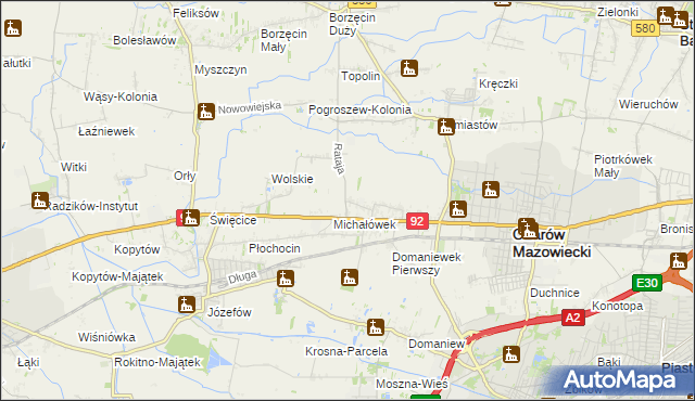 mapa Koprki, Koprki na mapie Targeo