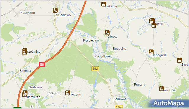 mapa Kopydłówko, Kopydłówko na mapie Targeo