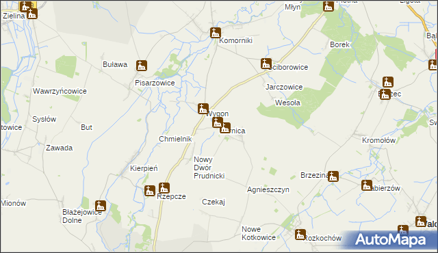 mapa Kórnica, Kórnica na mapie Targeo