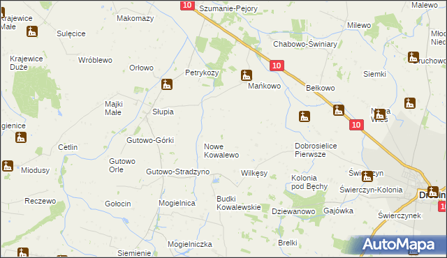 mapa Kosmaczewo, Kosmaczewo na mapie Targeo