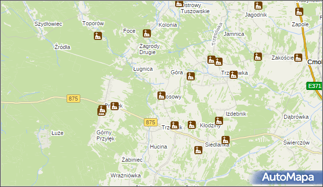 mapa Kosowy, Kosowy na mapie Targeo
