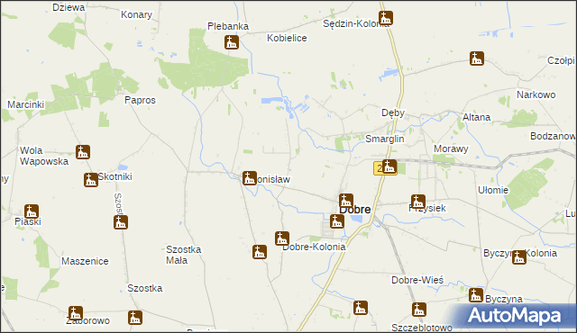 mapa Koszczały, Koszczały na mapie Targeo