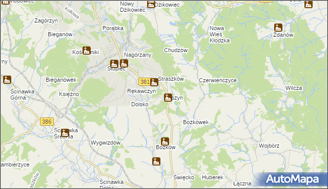 mapa Koszyn, Koszyn na mapie Targeo