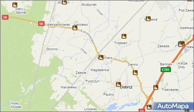 mapa Kotomierz, Kotomierz na mapie Targeo