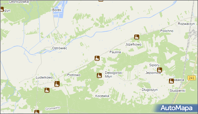 mapa Kowalewko-Folwark, Kowalewko-Folwark na mapie Targeo