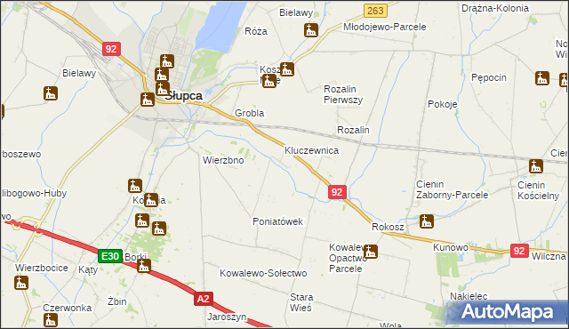 mapa Kowalewo-Góry, Kowalewo-Góry na mapie Targeo