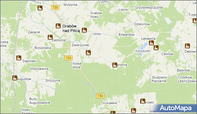 mapa Koziołek, Koziołek na mapie Targeo