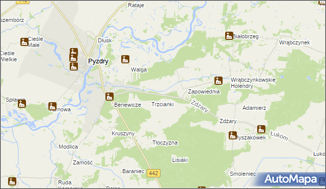 mapa Królewiny, Królewiny na mapie Targeo