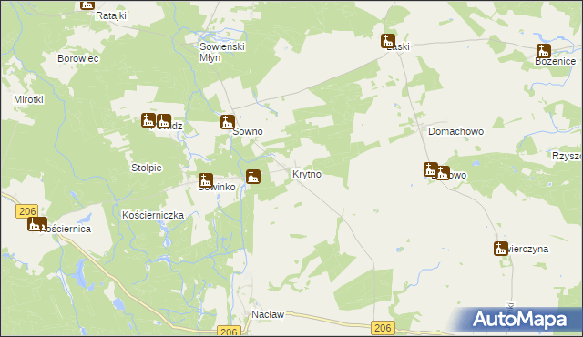 mapa Krytno, Krytno na mapie Targeo