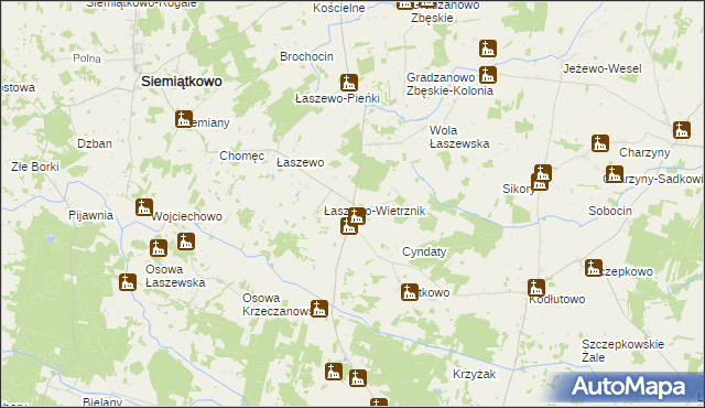 mapa Krzeczanowo, Krzeczanowo na mapie Targeo