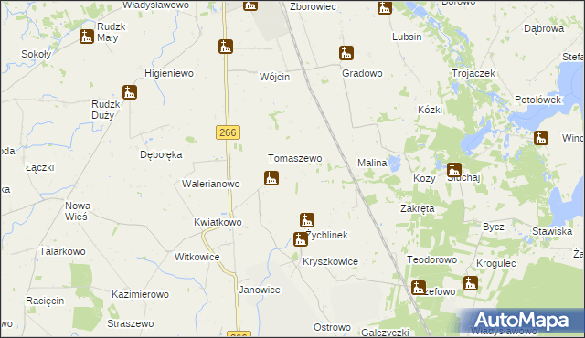 mapa Krzymowo, Krzymowo na mapie Targeo