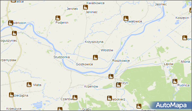 mapa Krzyszczynka, Krzyszczynka na mapie Targeo