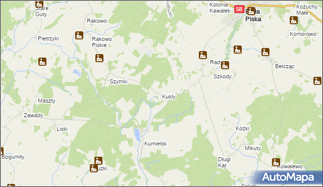 mapa Kukły, Kukły na mapie Targeo