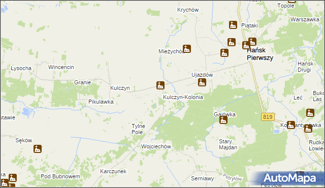 mapa Kulczyn-Kolonia, Kulczyn-Kolonia na mapie Targeo