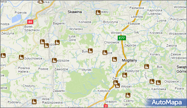 mapa Kulerzów, Kulerzów na mapie Targeo