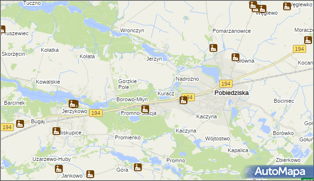 mapa Kuracz, Kuracz na mapie Targeo