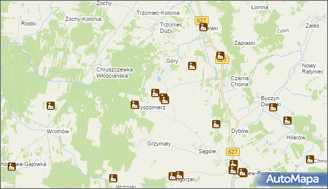 mapa Kutyski, Kutyski na mapie Targeo