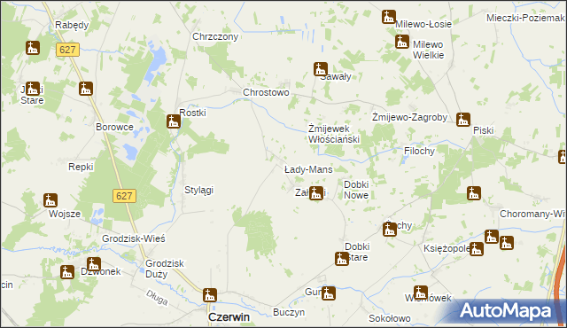 mapa Łady-Mans, Łady-Mans na mapie Targeo