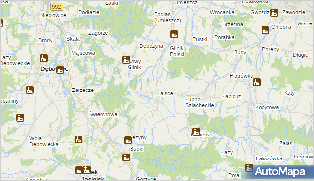 mapa Łajsce, Łajsce na mapie Targeo