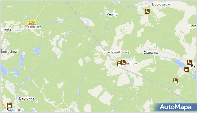 mapa Łasiczyn, Łasiczyn na mapie Targeo