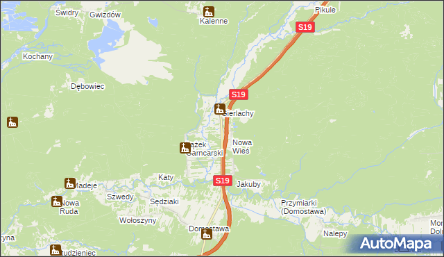 mapa Łążek Ordynacki, Łążek Ordynacki na mapie Targeo