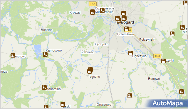 mapa Łęczenko, Łęczenko na mapie Targeo