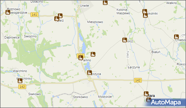 mapa Łęczówka, Łęczówka na mapie Targeo