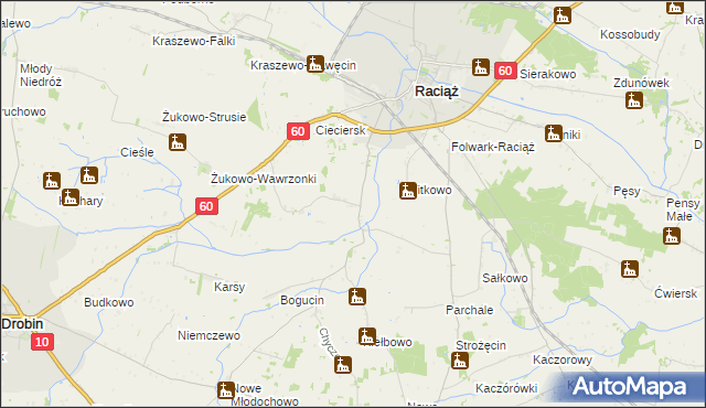 mapa Łempinek, Łempinek na mapie Targeo