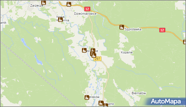 mapa Leszno Dolne, Leszno Dolne na mapie Targeo