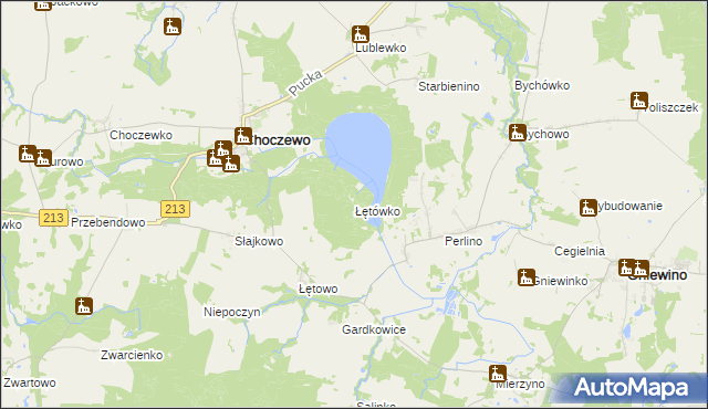 mapa Łętówko, Łętówko na mapie Targeo