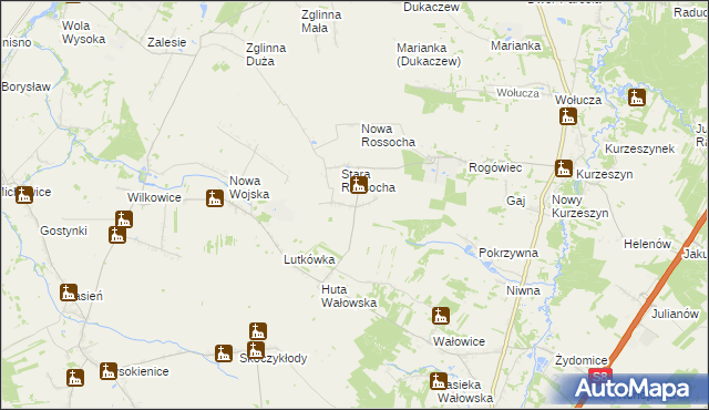 mapa Linków, Linków na mapie Targeo