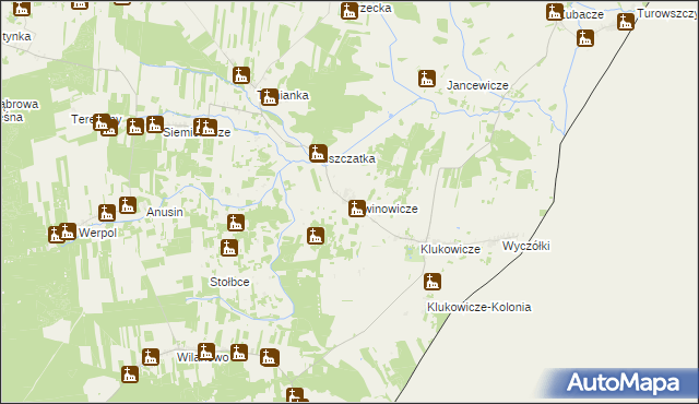 mapa Litwinowicze, Litwinowicze na mapie Targeo