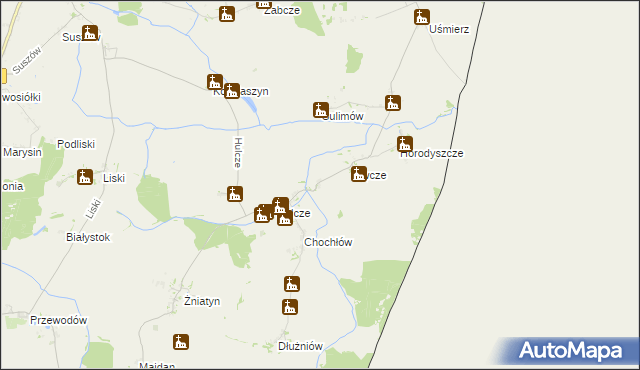 mapa Liwcze Osada, Liwcze Osada na mapie Targeo