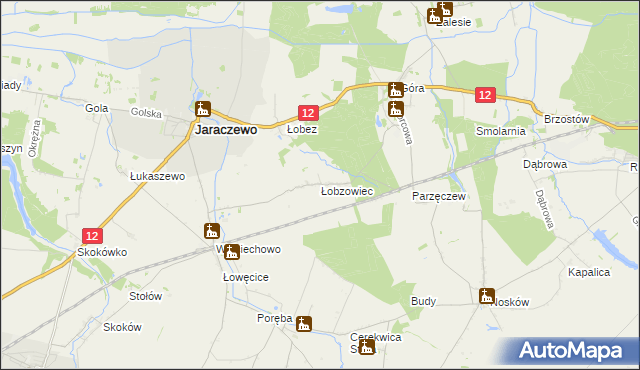 mapa Łobzowiec, Łobzowiec na mapie Targeo