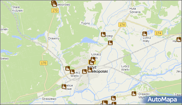 mapa Łokacz Mały, Łokacz Mały na mapie Targeo