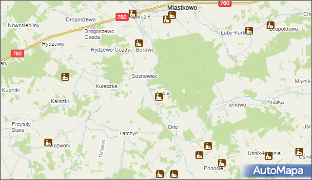 mapa Łubia, Łubia na mapie Targeo