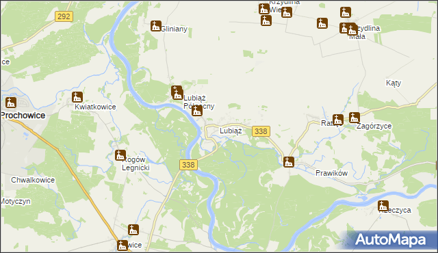 mapa Lubiąż, Lubiąż na mapie Targeo