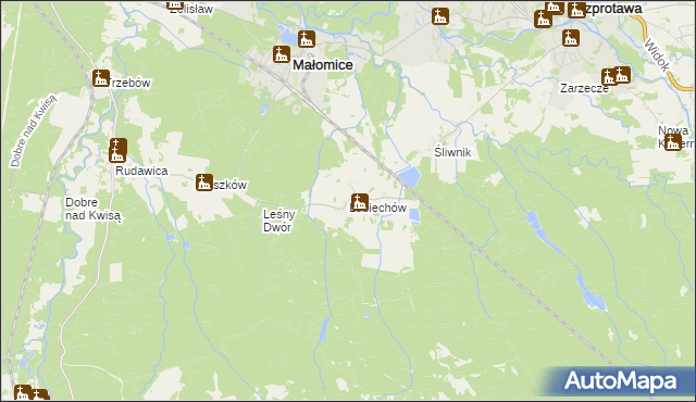 mapa Lubiechów, Lubiechów na mapie Targeo