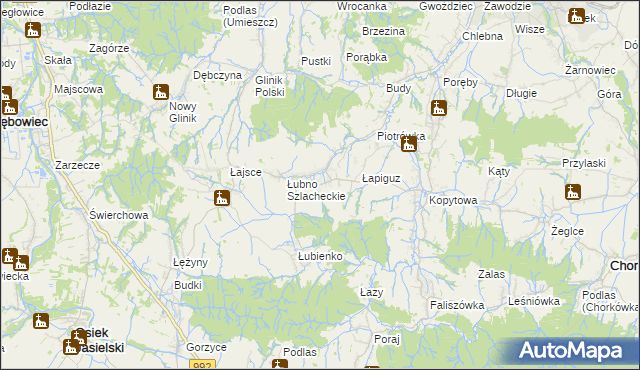 mapa Łubno-Opace, Łubno-Opace na mapie Targeo