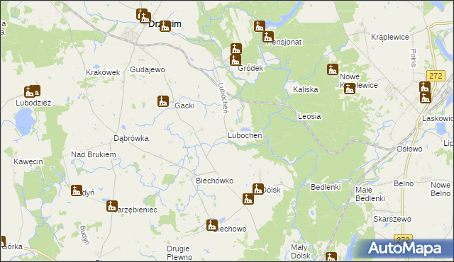 mapa Lubocheń, Lubocheń na mapie Targeo