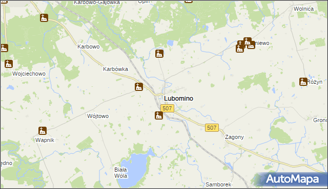 mapa Lubomino, Lubomino na mapie Targeo