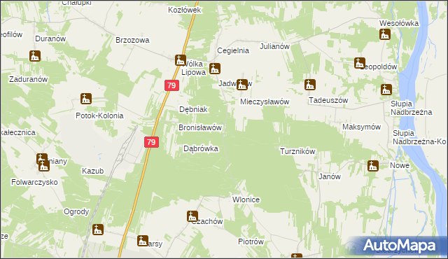 mapa Łubowa, Łubowa na mapie Targeo