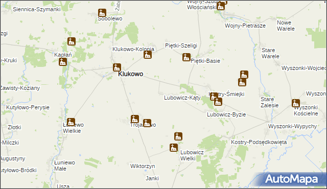 mapa Lubowicz-Kąty, Lubowicz-Kąty na mapie Targeo