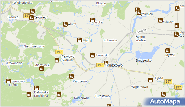 mapa Łubowiczki, Łubowiczki na mapie Targeo