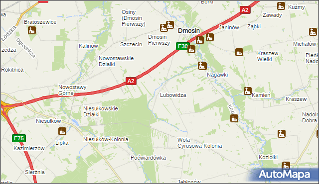 mapa Lubowidza, Lubowidza na mapie Targeo