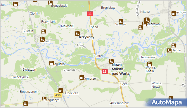 mapa Lubrze, Lubrze na mapie Targeo