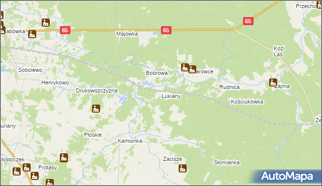 mapa Łukiany, Łukiany na mapie Targeo