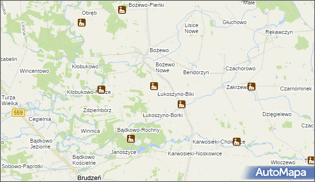 mapa Łukoszyno-Biki, Łukoszyno-Biki na mapie Targeo